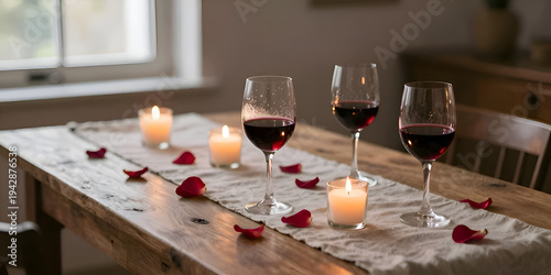 romantic dinner table