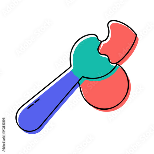 Vector illustration of a kidney anatomy