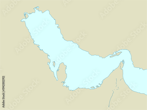 The Strait of Hormuz is a maritime choke point connecting the Persian Gulf and the Gulf of Oman, oil transit and regional Middle Eastern geopolitics, without text.