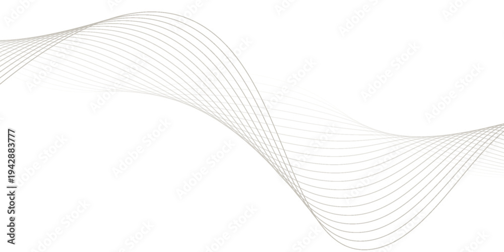 Fototapeta premium Abstract Golden Wave Pattern of Thin Curved Lines