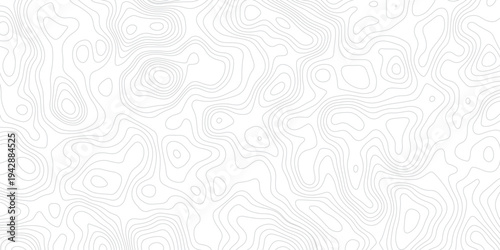 Abstract design with seamless pattern with lines topographic map. geographic mountain relief. the white on black contours topography stylized height of the lines. geographic contour map paper texture.