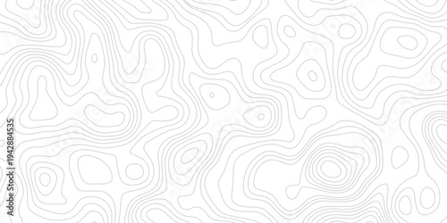 Abstract design with seamless pattern with lines topographic map. geographic mountain relief. the white on black contours topography stylized height of the lines. geographic contour map paper texture.