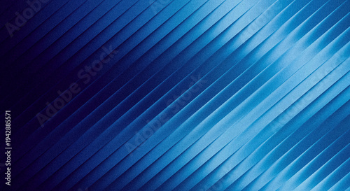 Fotografia Abstract diagonal blue striped pattern background with gradient light effect and