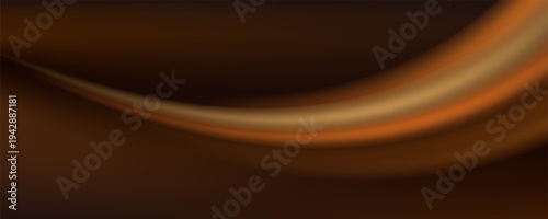 Panoramic high speed technology concept, light abstract background. Yellow abstract neon line. Golden glowing shiny lines effect.