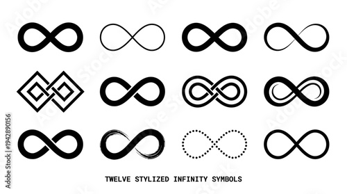 Creative Infinity Symbol Icon Collection
