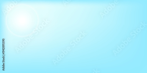 blue sky background with white ringed rays.vector background