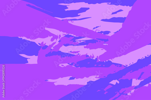 紫　ペンキ　スプラッシュが広がるポップな抽象アート背景デザイン