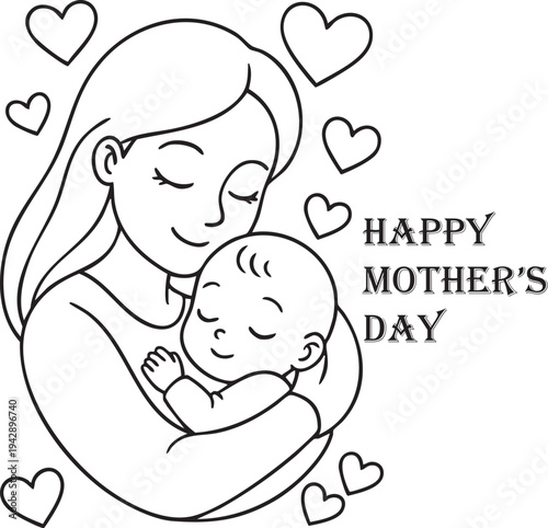 Mother's Day Vector Illustration