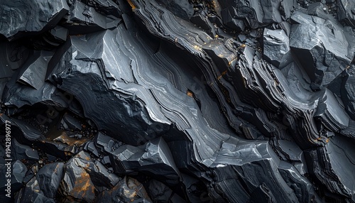 Wallpaper Mural Close-up of textured rock formations, showing natural patterns and details. Torontodigital.ca