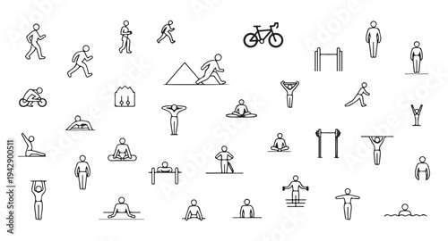 Set of three heartbeat pulse lines on blue grid background medical healthy vital signs