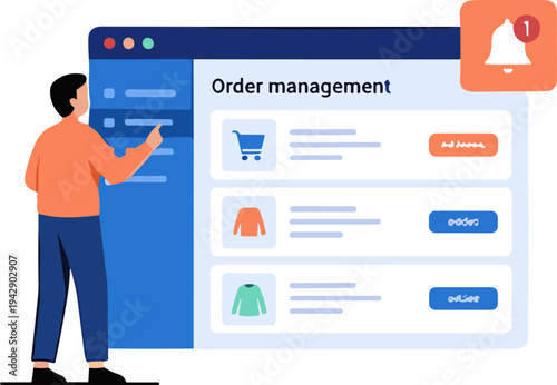 illustration of a faceless person online shopee