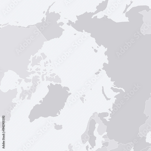 Customizable Arctic Council View Polar Map - Azimuthal Equal-Area