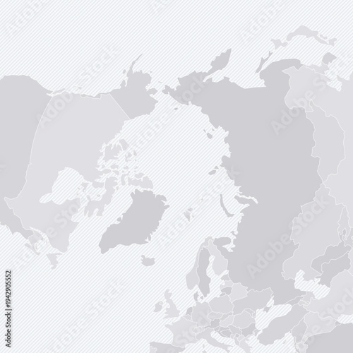 Customizable Arctic Distances Polar Map - Azimuthal Equidistant