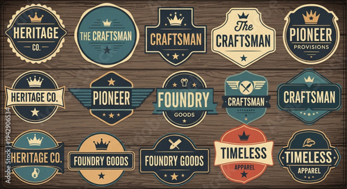 Vintage Emblem Collection Heritage Craftsman Pioneer Foundry Timeless.