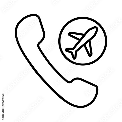 Aircraft icon vector. Plane train Illustration sign. Craft symbol. Airplane logo. 