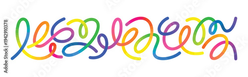 A vibrant and colorful handwritten text that says hello in a playful and artistic manner isolated on white background, Vector, illustration