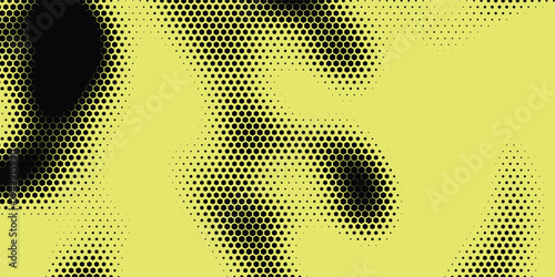 Hexagon Shapes Vector Abstract Geometric Technology Oscillation Wave Isolated on Light Background. Halftone Hex Retro Simple Pattern. Minimal 80s Style Dynamic Tech Wallpaper