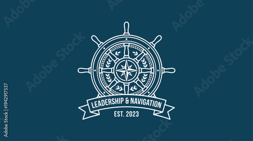 Leadership and Navigation Emblem - Guiding Principles and Direction.