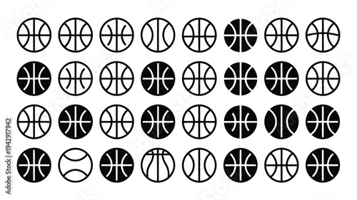 A collection of various types of buttons with different shapes and designs. isolated on white background, Vector, illustration