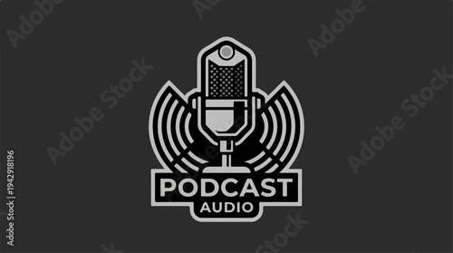 Podcast Audio Logo - Professional Sound Recording and Broadcasting.