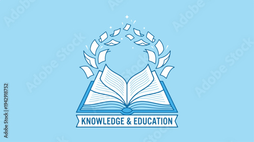 Symbolic Representation of Knowledge and Education in a Visual Design.