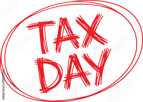 Tax day design concept , vektor background.