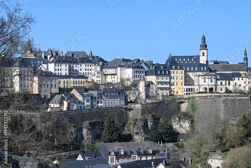 Canvastavla Luxembourg ville centre historique palais grand ducal