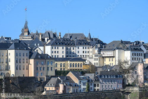 Canvastavla Luxembourg ville centre historique palais grand ducal