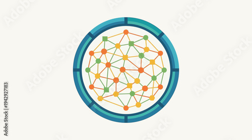 Intricate web of abstract digital network connections, illustrating global communication, social interaction, and modern community dynamics