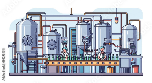 Industrial Brewery Equipment and Machinery.