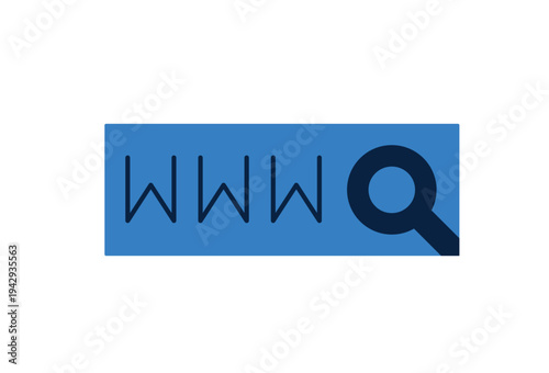 Map with search and route line icon. Navigation interface concept for location search, route planning and travel navigation apps.