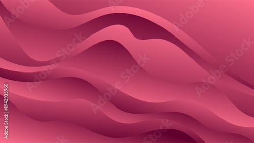 Abstract Pink Gradient Background With Hand Drawn Organic Shapes Smooth Soft Waves and Modern Minimal Style Vector. Ideal for Social Media Posts, Website Banners, Presentations, Branding and Digital 