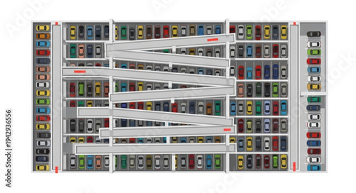 A large library with many bookshelves filled with books.