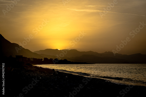 sunset at the beach