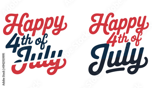 WCelebrate independence day with these festive and patriotic fourth of july designs. vector illustration
