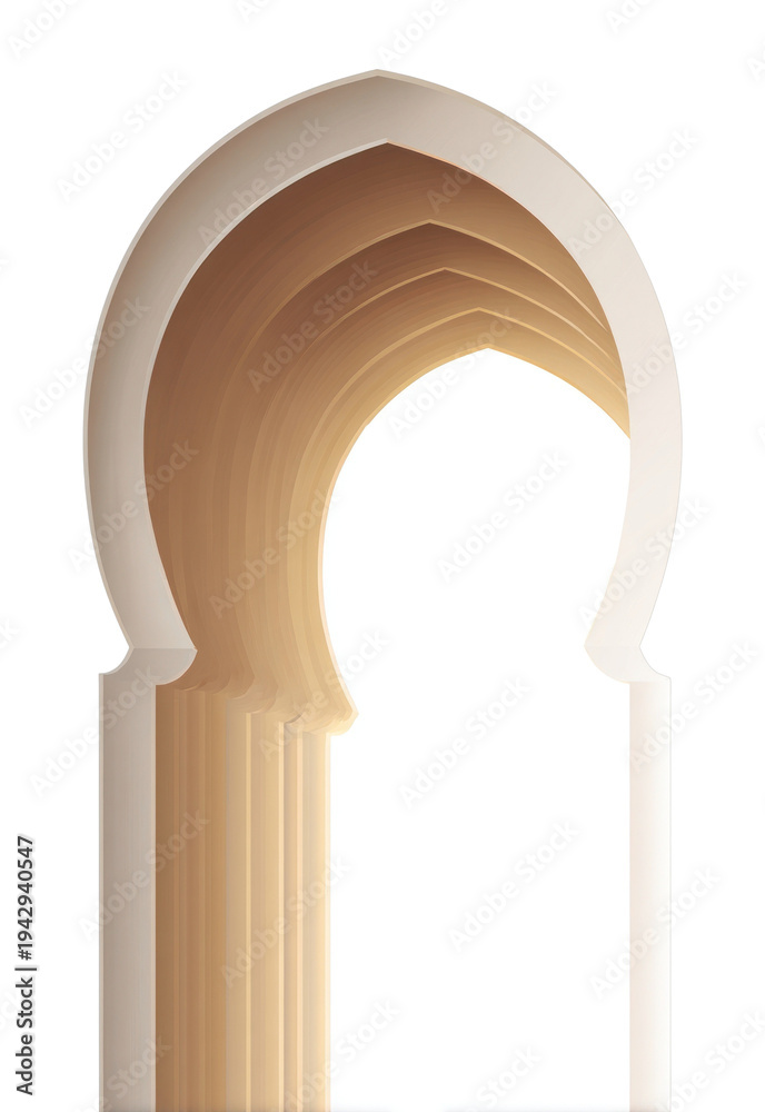 Fototapeta premium PNG Elegant archway with layered design.