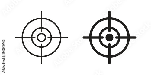 Aim icon collection vector illustrations, Vector pictogram