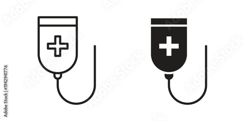 Chemotherapy icon collection vector illustrations, Vector pictogram