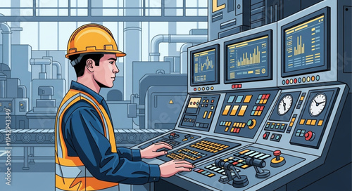 Industrial Control Room Operator Monitoring.