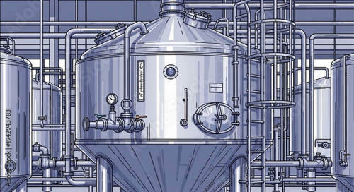 Industrial Equipment Factory Machinery Tank.