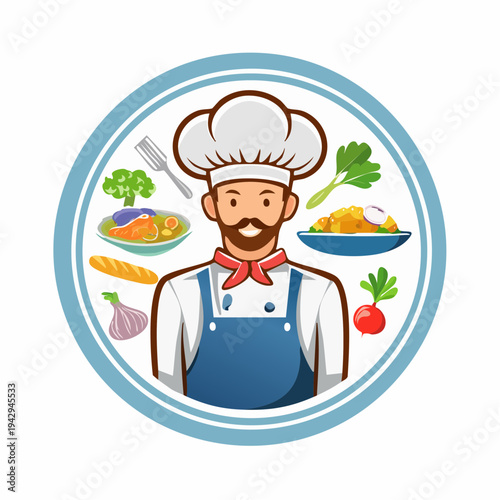 Chef preparing delicious dishes, showcasing culinary skills with fresh ingredients