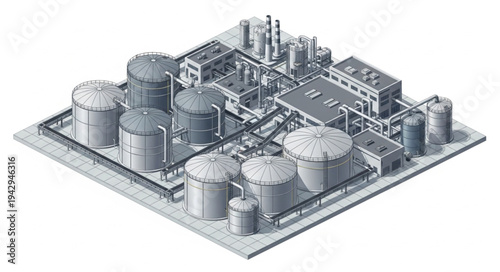 Industrial Facility Tanks and Pipelines.