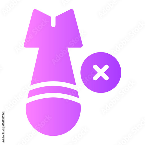 delete gradient icon