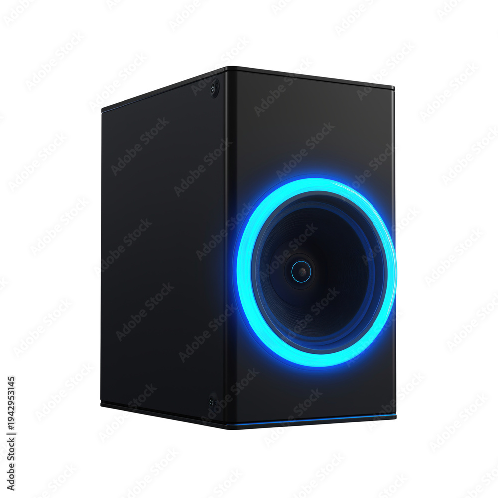 Obraz premium Futuristic Speaker Design with Glowing Accent