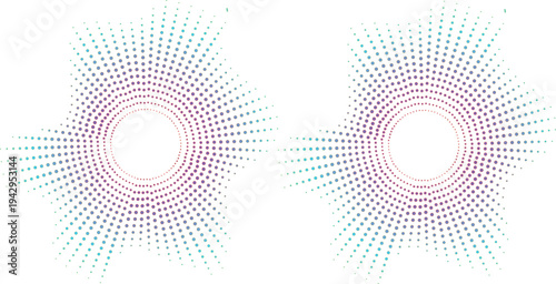 Blue abstract vector background featuring a creative halftone pattern design with a digital wave effect and round dotted elements for a modern wallpaper texture