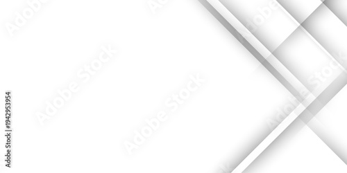 Abstract white and gray modern background with shadow. Minimalist graphic design element future style Space design concept. modern abstract gray line light dynamic shape composition background.