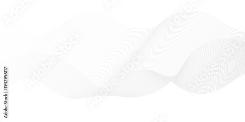 Abstract white line blend transparent technology business wavy waves flow background. minimal paper grid web smooth line. digital vector web soundwave pattern texture.