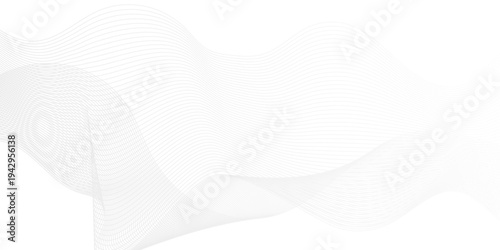 Abstract white line blend transparent technology business wavy waves flow background. minimal paper grid web smooth line. digital vector web soundwave pattern texture.