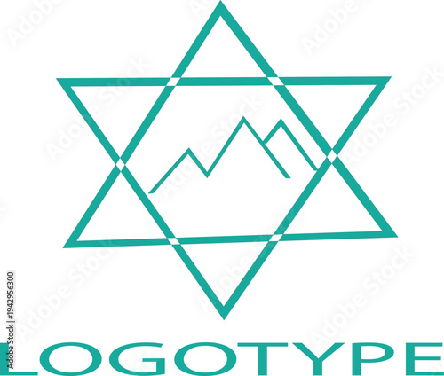 abstract geometric star pattern vector illustration.