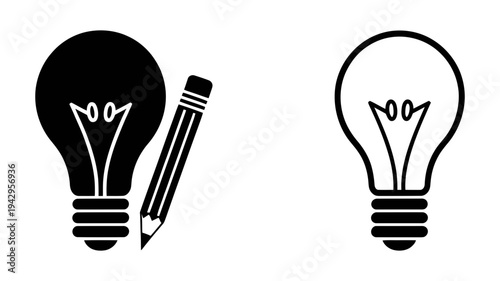 A creative visual representation of innovative ideas, thinking, and the process of writing or learning.